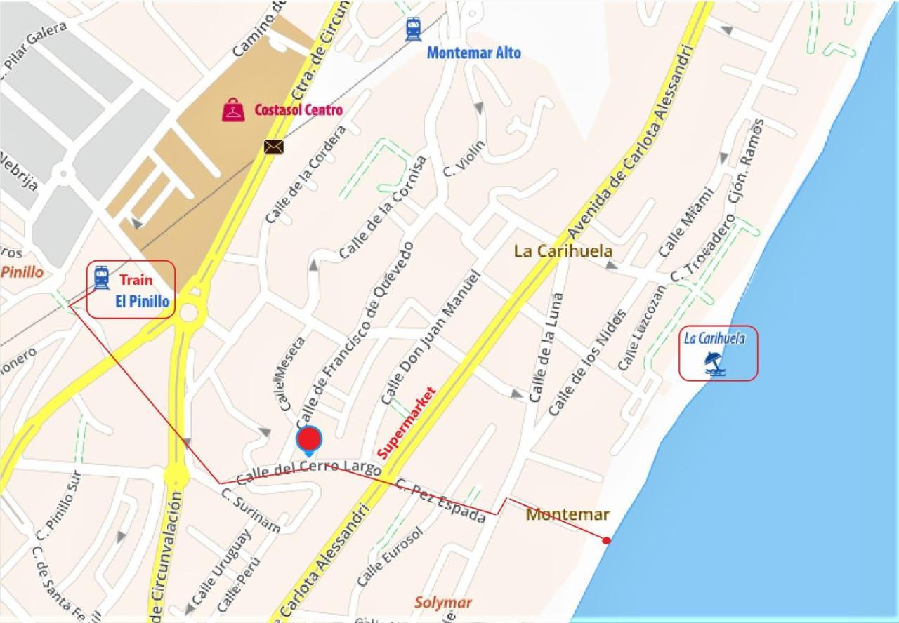 Shiny Studio With Pool & Carihuela Beach At 500M Torremolinos Bagian luar foto
